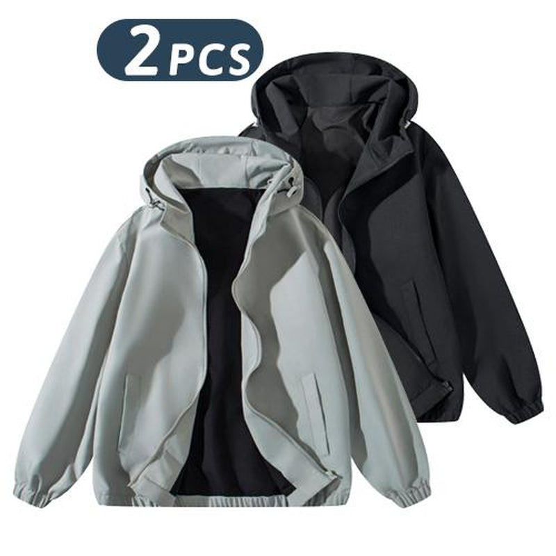 Vintage Washed Zip Up Hoodie - Casual Streetwear Sweatshirt for All Seasons