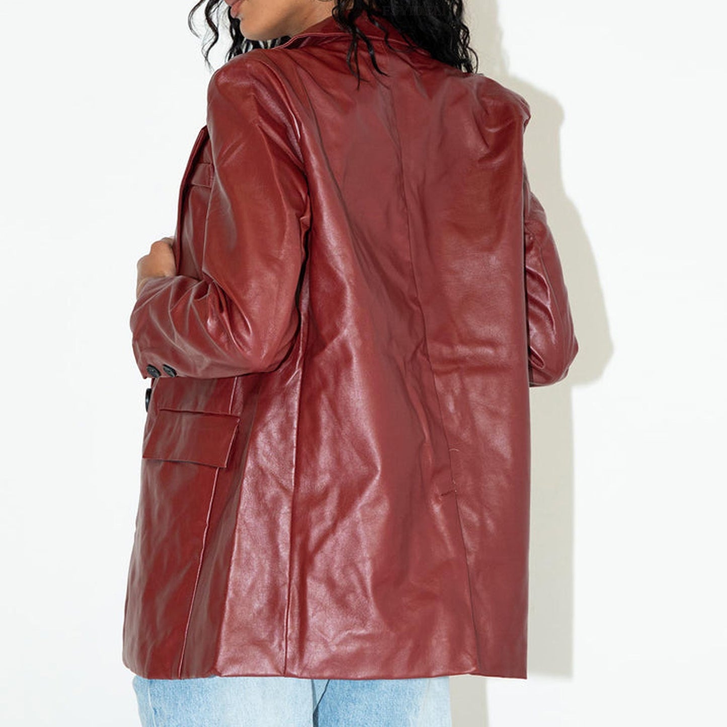 Women'S Versatile Casual Warm Leather Jacket