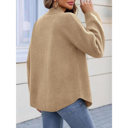 Chic and Cozy Ebifin Women's Oversized Collared Cardigan - Perfect for Fall Layering!