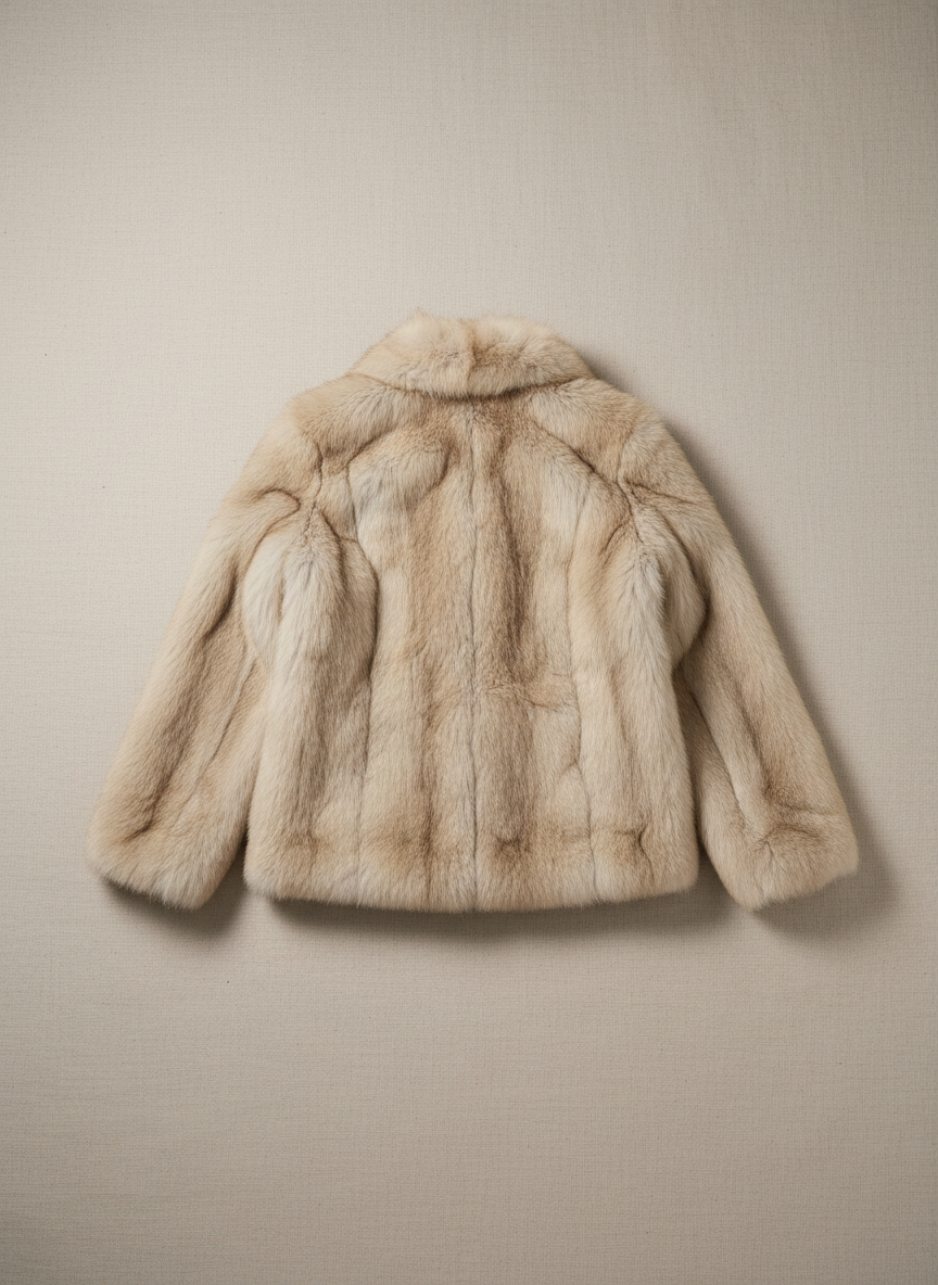 Fuskepels jas achterkant product only
