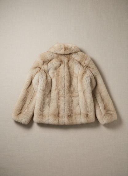 Fuskepels jas achterkant product only