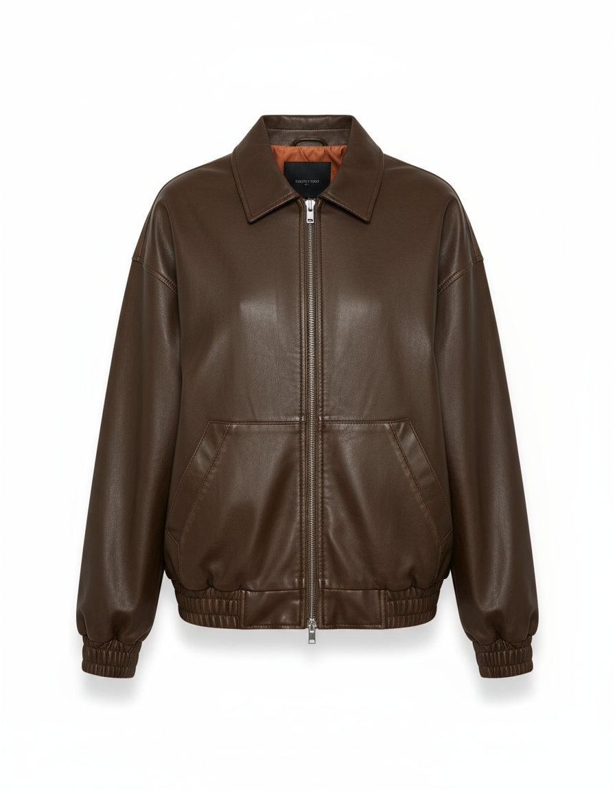 RSQ Bomber Jacket Brown Front