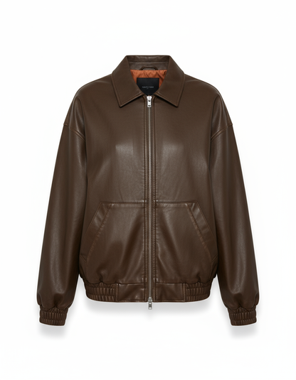 RSQ Bomber Jacket Brown Front